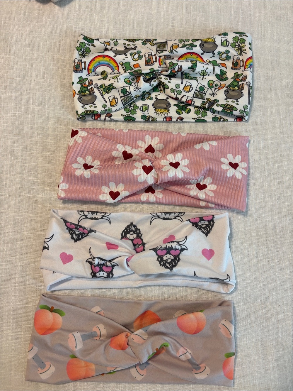 Random holiday knotted headbands